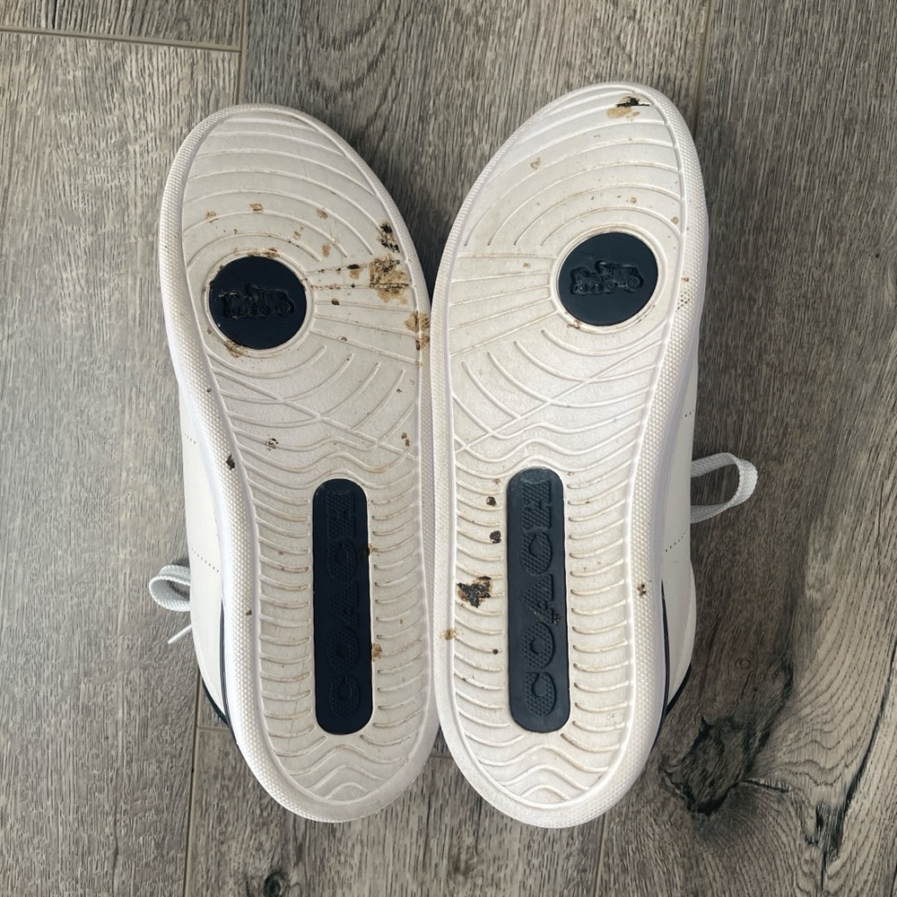 Coach Women's Black and White Sneakers - Picture 5 of 8